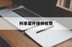 刑事案件律师收费(刑事案件律师收费标准价格表)