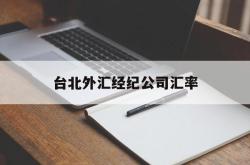 台北外汇经纪公司汇率(台北外汇经纪公司汇率查询)